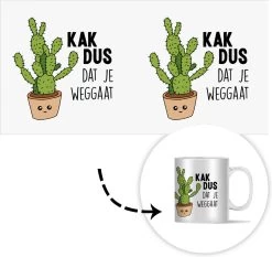Mok - Koffiemok - Spreuken - Quote - 'Kak Dus Dat Je Weggaat' - Baan - Mokken - 350 ML - Beker - Koffiemokken - Theemok - Mok Met Tekst 11 Mok - Koffiemok - Spreuken - Quote - 'Kak Dus Dat Je Weggaat' - Baan - Mokken - 350 ML - Beker - Koffiemokken - Theemok - Mok Met Tekst -Keukenserie Winkel 1200x1134 3