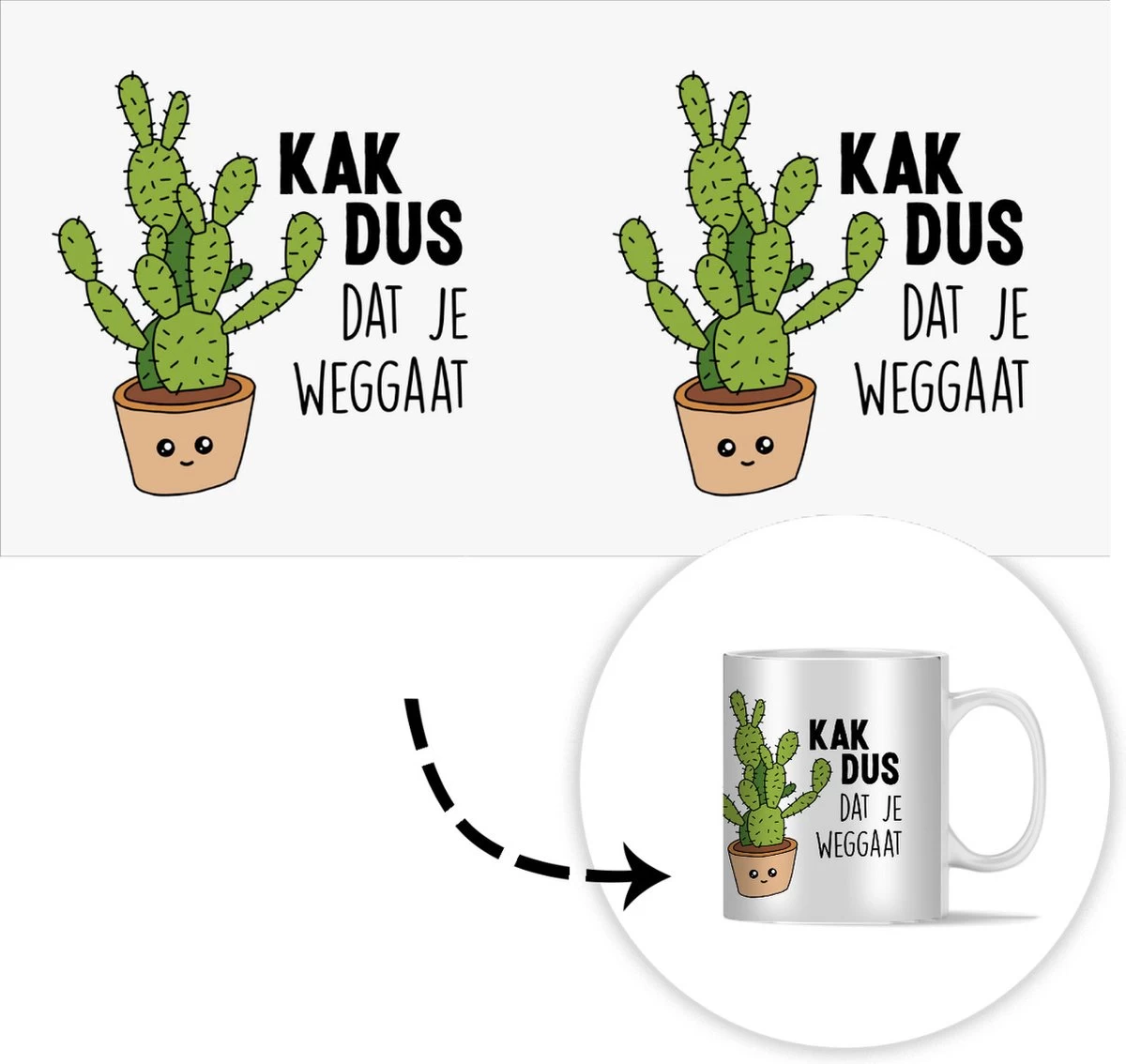 Mok - Koffiemok - Spreuken - Quote - 'Kak Dus Dat Je Weggaat' - Baan - Mokken - 350 ML - Beker - Koffiemokken - Theemok - Mok Met Tekst 6 Mok - Koffiemok - Spreuken - Quote - 'Kak Dus Dat Je Weggaat' - Baan - Mokken - 350 ML - Beker - Koffiemokken - Theemok - Mok Met Tekst - Afbeelding 4