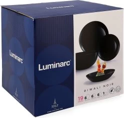 Luminarc Diwali Serviesset - 19-delig - 6 Persoons - Zwart -Keukenserie Winkel 1200x1143 5