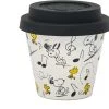 Quy Cup - 90ml Ecologische Reis Beker - Espressobeker “Peanuts Snoopy Music” Met Zwarte Siliconen Deksel -Keukenserie Winkel 1200x1145 8