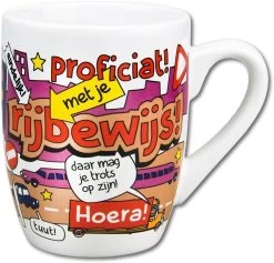 Paper Dreams Mok Cartoon-stijl Rijbewijs Keramiek 325ml Rood/wit -Keukenserie Winkel 1200x1149 2