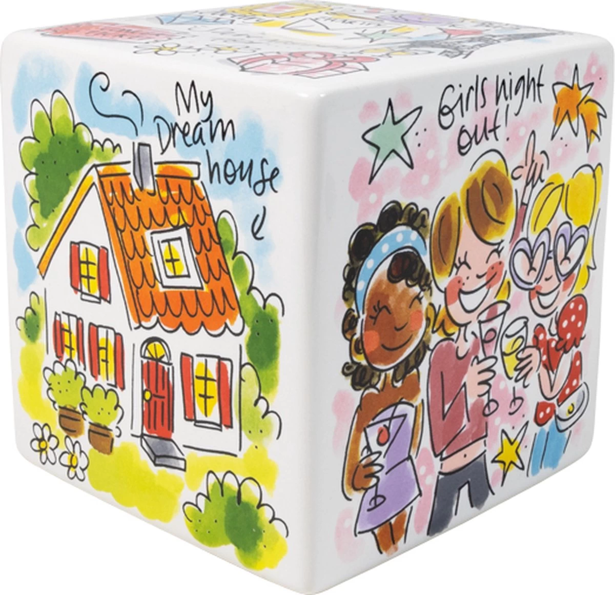 Blond Amsterdam, Even Bijkletsen: Spaarpot Vierkant 3 Blond Amsterdam, Even Bijkletsen: Spaarpot Vierkant