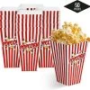 50 Duurzame Popcorn Bakjes (18x10cm) - Popcorn Zakjes Voor Filmavonden, Feestjes - Ook Geschickt Als Snoepbakje Of Feestzakje Voor Kinderen