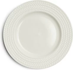 Riviera Maison RM Bellecôte Breakfast Plate - Porselein - 20.0x20.0x2.0 Cm