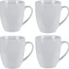 Excellent Houseware Set Van 4x Stuks Bekers/mokken Wit 380 Ml Van Porselein - Melkbekers 1 Excellent Houseware Set Van 4x Stuks Bekers/mokken Wit 380 Ml Van Porselein - Melkbekers -Keukenserie Winkel 1200x1170 1