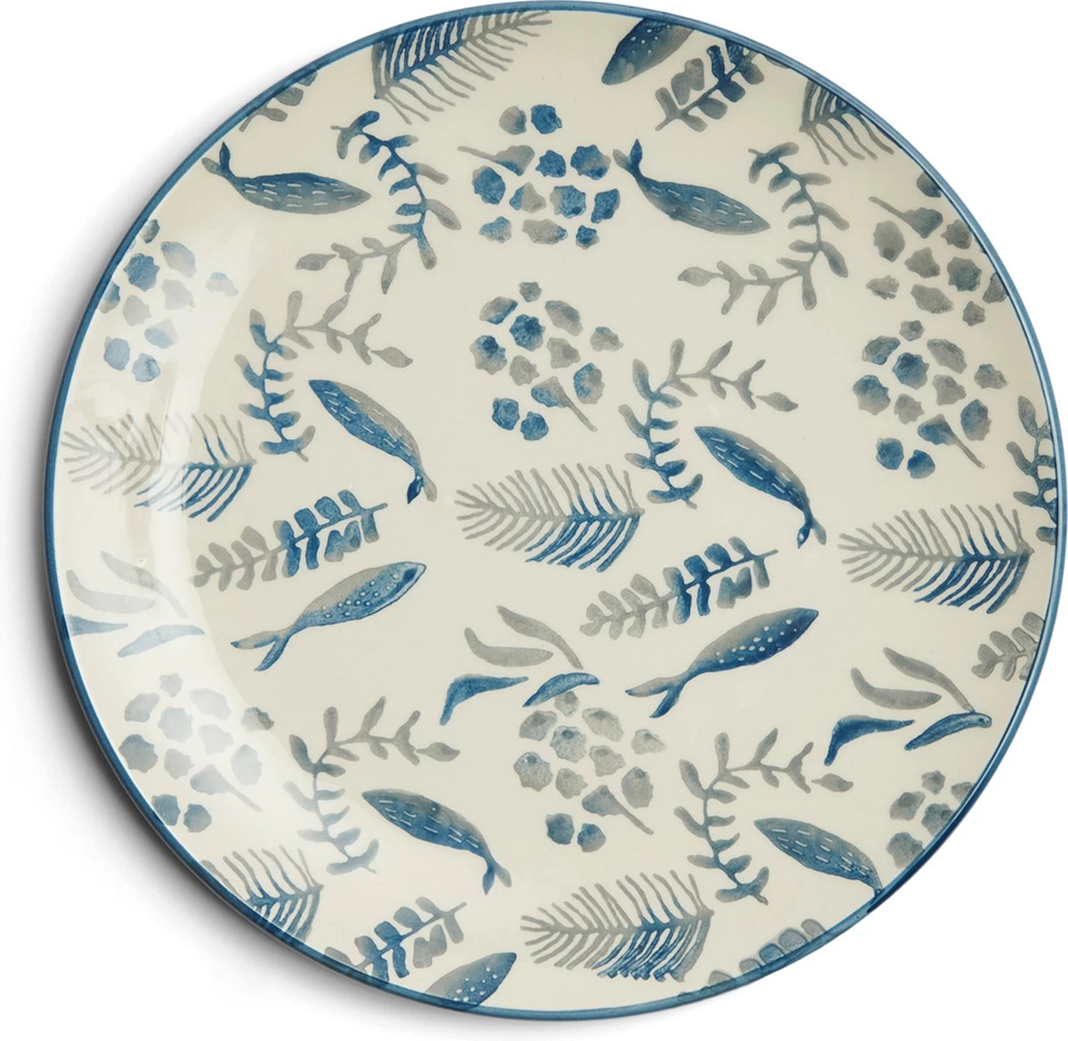 Riviera Maison Bord, Dinerbord, Servies, Tafeldecoratie Voor Eetkamer, Keuken - First Catch Dinner Plate - Blauw - Keramiek - 1 Stuk 3 Riviera Maison Bord, Dinerbord, Servies, Tafeldecoratie Voor Eetkamer, Keuken - First Catch Dinner Plate - Blauw - Keramiek - 1 Stuk