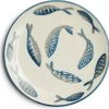 Riviera Maison Bord, Ontbijtbord, Servies, Tafeldecoratie Voor Eetkamer, Keuken - First Catch Breakfast Plate - Blauw - Keramiek - 1 Stuk