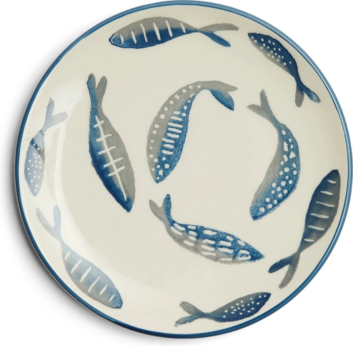 Riviera Maison Bord, Ontbijtbord, Servies, Tafeldecoratie Voor Eetkamer, Keuken - First Catch Breakfast Plate - Blauw - Keramiek - 1 Stuk 3 Riviera Maison Bord, Ontbijtbord, Servies, Tafeldecoratie Voor Eetkamer, Keuken - First Catch Breakfast Plate - Blauw - Keramiek - 1 Stuk