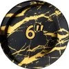 50 Marble Design Herbruikbare Feest Borden 6" - Goud En Zwart Premium Borden - Verjaardag, Feesten, Bbq Enz - Wegwerp Ronde Borden -Keukenserie Winkel 1200x1174 5