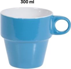 Orange85 Koffiekopjes - Met Houder - Set Van 6 - Gekleurd - 300 Ml - Keramiek -Keukenserie Winkel 1200x1179 3