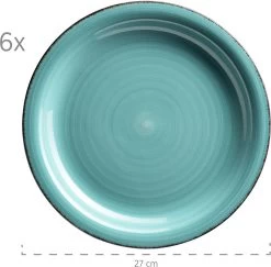 Mäser Bordenset Voor 6 Personen In Moderne Vintage Look, 12-delig Tafelservies, Handbeschilderd -Keukenserie Winkel 1200x1181 4