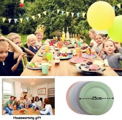 Onbreekbare Borden Van 25 Cm, 6-delige Set, Herbruikbare Platte Borden Met Luffas-afwasborstels, Eetborden, Kunststof, Licht Voor Feestjes, Kamperen, BBQ/pizza, Magnetronbestendig, Vaatwasmachinebestendig, BPA-vrij (veelkleurig) 10 Onbreekbare Borden Van 25 Cm, 6-delige Set, Herbruikbare Platte Borden Met Luffas-afwasborstels, Eetborden, Kunststof, Licht Voor Feestjes, Kamperen, BBQ/pizza, Magnetronbestendig, Vaatwasmachinebestendig, BPA-vrij (veelkleurig) -Keukenserie Winkel 1200x1182 1