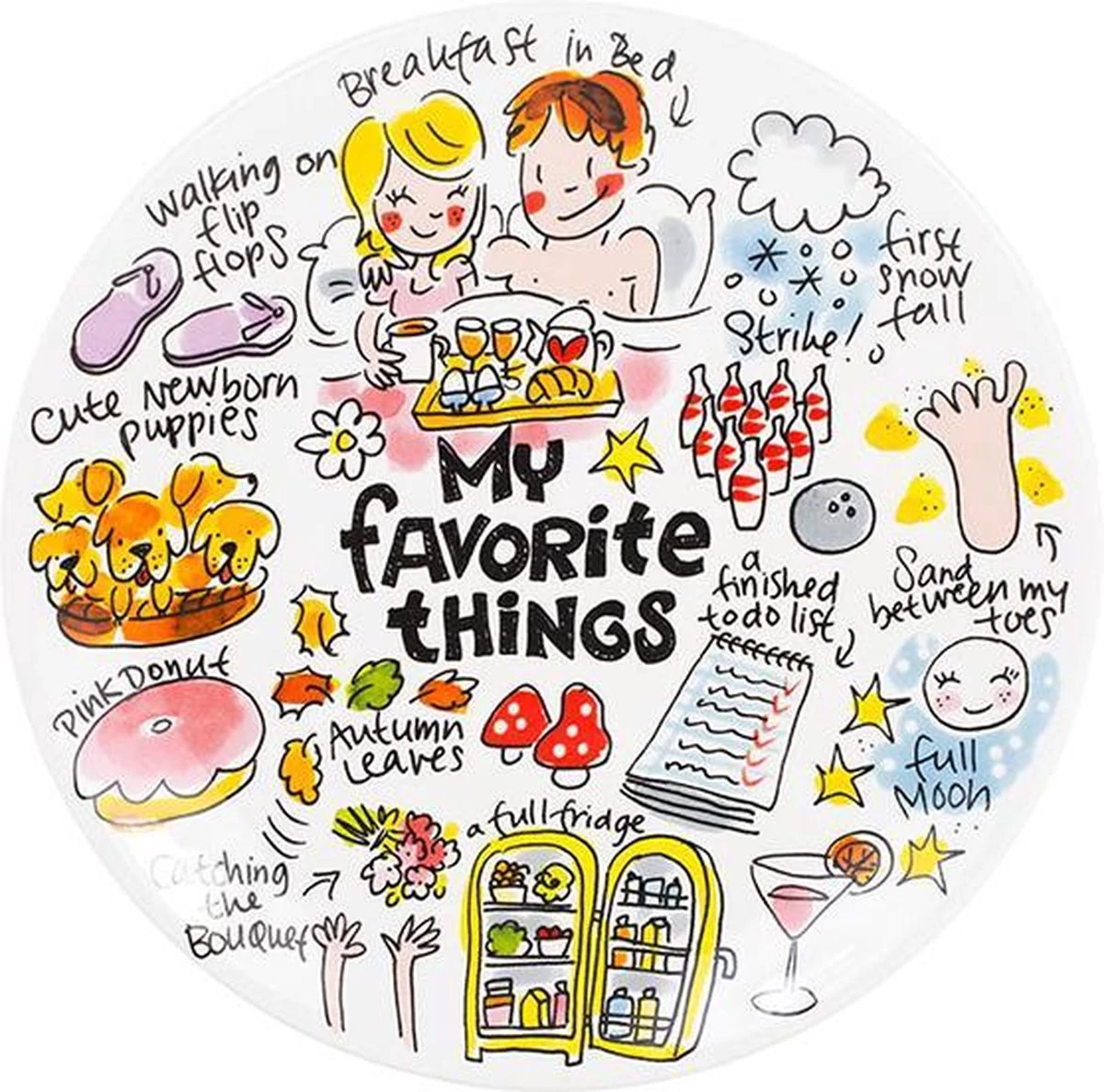 Blond Amsterdam Things Bord - � 22 Cm