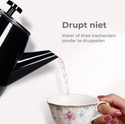 Vaja® Theepot Juliette Met Filter - Dubbelwandig -Theekan 1.0L - Glimmend Zwart 19 Vaja® Theepot Juliette Met Filter - Dubbelwandig -Theekan 1.0L - Glimmend Zwart -Keukenserie Winkel 1200x1194 4