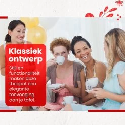 Procidi® Glazen Theepot Met Filter - Theekan Met Infuser - Dubbelwandig Borosilicaat Glas - Thee Thermoskan - Koffiekan 750 ML - Teapot -Keukenserie Winkel 1200x1197 14