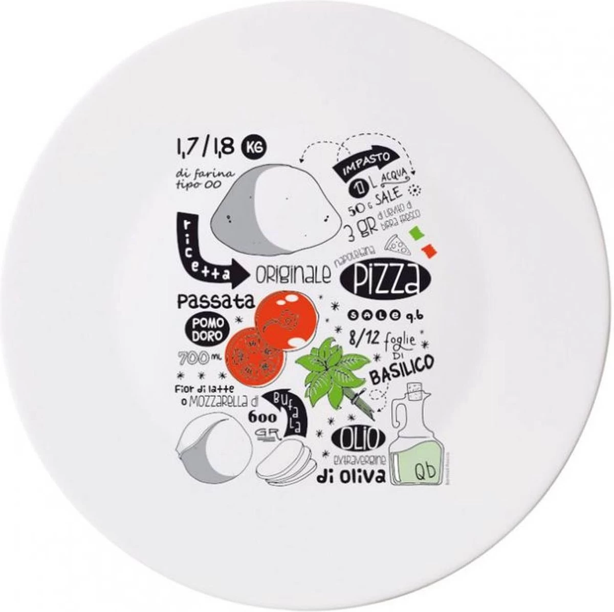 Bormioli Rocco Recipe Pizzabord - Ø 33 Cm - Set-4 3 Bormioli Rocco Recipe Pizzabord - Ø 33 Cm - Set-4