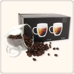 OTIX Dubbelwandige Koffieglazen - Koffiekopjes - 180 Ml - Set Van 4 - Transparant - Latte Macchiato Glazen 18 OTIX Dubbelwandige Koffieglazen - Koffiekopjes - 180 Ml - Set Van 4 - Transparant - Latte Macchiato Glazen -Keukenserie Winkel 1200x1200 100