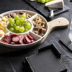 Krumble Tapasbord Met 5 Vakken / Servies / Borden / Hapjesbord / Serveerschalen / Serveerborden / Gourmetbord - Wit -Keukenserie Winkel 1200x1200 1024