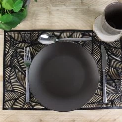 Orange85 Bordenset - Dinerbord - Borden - Plat - Set Van 6 - Mat Zwart - Diameter 27cm - Aardewerk - Servies -Keukenserie Winkel 1200x1200 1029