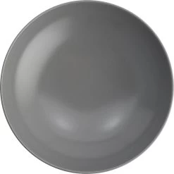 Lite-Body Hermes Pastabord - Set Van 8 Stuks - Ø 21 Cm - Aardewerk - Grijs Mat -Keukenserie Winkel 1200x1200 1037