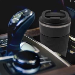 SIP !T® Premium RVS Koffiebeker To Go Thermosbeker – 380 ML – Herbruikbare Koffie & Theebeker – Lekvrij – Zwart - Valentijn -Keukenserie Winkel 1200x1200 110