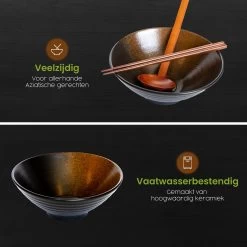 Greenwill Noodle Kom Set – Luxe Japans Servies Voor 2 Personen – Duurzame Keramieke Soepkommen – Inclusief Chopsticks Eetlepels En Houders 17 Greenwill Noodle Kom Set – Luxe Japans Servies Voor 2 Personen – Duurzame Keramieke Soepkommen – Inclusief Chopsticks Eetlepels En Houders -Keukenserie Winkel 1200x1200 1141