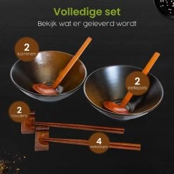 Greenwill Noodle Kom Set – Luxe Japans Servies Voor 2 Personen – Duurzame Keramieke Soepkommen – Inclusief Chopsticks Eetlepels En Houders 24 Greenwill Noodle Kom Set – Luxe Japans Servies Voor 2 Personen – Duurzame Keramieke Soepkommen – Inclusief Chopsticks Eetlepels En Houders -Keukenserie Winkel 1200x1200 1147