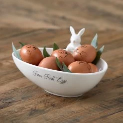 Riviera Maison Eierschaal Paasdecoratie, Eierhouder - Fresh Farm Eggs Bowl - Wit - Porselein - Giftbox 12 Riviera Maison Eierschaal Paasdecoratie, Eierhouder - Fresh Farm Eggs Bowl - Wit - Porselein - Giftbox -Keukenserie Winkel 1200x1200 1169