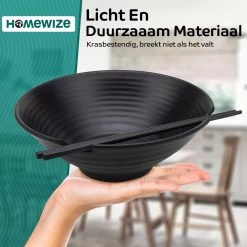 Homewize Ramen Bowl 3x - Set 14-delig - Noodle Kom Set Met Soeplepels & Eetstokjes - Sterk & Vaatwasserbestendig Japans Melamine Servies - Stijlvolle Noodle Bowl Set Voor 3 Personen - Duurzaam Cadeau 12 Homewize Ramen Bowl 3x - Set 14-delig - Noodle Kom Set Met Soeplepels & Eetstokjes - Sterk & Vaatwasserbestendig Japans Melamine Servies - Stijlvolle Noodle Bowl Set Voor 3 Personen - Duurzaam Cadeau -Keukenserie Winkel 1200x1200 1186