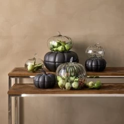 Riviera Maison Voorraadpot Met Deksel - Pumpkin Decoration Bowl - Zwart - Maat XL -Keukenserie Winkel 1200x1200 1197