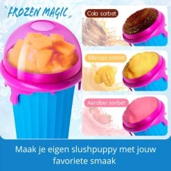 Frozen Magic Slushy Maker - Slush Puppy Maker - IJscrusher - Slush Puppy Beker - Slushy Puppy Maker - Slush Puppy Machine - Slush Maker - Slushy Cup - Tiktok - Bruin -Keukenserie Winkel 1200x1200 12