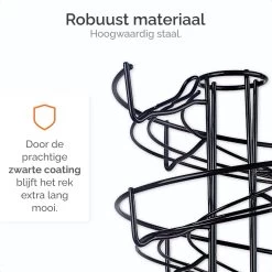 Goliving Eierrek - Eierhouder - Eiermand - Eieren Bewaren - Draaibaar - Ruimtebesparend - RVS - Zwart -Keukenserie Winkel 1200x1200 1213