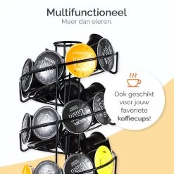 Goliving Eierrek - Eierhouder - Eiermand - Eieren Bewaren - Draaibaar - Ruimtebesparend - RVS - Zwart -Keukenserie Winkel 1200x1200 1215