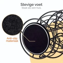 Goliving Eierrek - Eierhouder - Eiermand - Eieren Bewaren - Draaibaar - Ruimtebesparend - RVS - Zwart -Keukenserie Winkel 1200x1200 1219