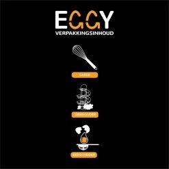 EGGY - Eierhouder - Eierrek Metaal Zwart - Eierrekje - Eierdoos - Eiermand - Eierschaal - Eieren Bewaren Incl. Garde En Eierscheider 6 EGGY - Eierhouder - Eierrek Metaal Zwart - Eierrekje - Eierdoos - Eiermand - Eierschaal - Eieren Bewaren Incl. Garde En Eierscheider -Keukenserie Winkel 1200x1200 1236