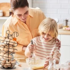 Eiermand – Eierrek – Eierhouder – Eieren – Zwart - Pasen - Tot 40 Eieren - BAULK® -Keukenserie Winkel 1200x1200 1239