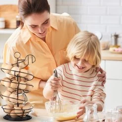 Eiermand – Eierrek – Eierhouder – Eieren – Zwart - Pasen - Tot 40 Eieren - 360° - BAULK® -Keukenserie Winkel 1200x1200 1249