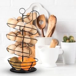 Eiermand – Eierrek – Eierhouder – Eieren – Zwart - Pasen - Tot 40 Eieren - 360° - BAULK® -Keukenserie Winkel 1200x1200 1250