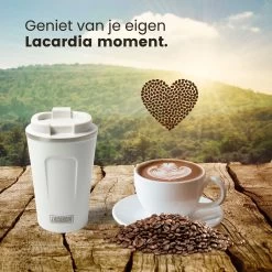 LaCardia Koffiebeker To Go Premium Wit – Thermosbeker – Theebeker – 380ML – Herbruikbaar -Keukenserie Winkel 1200x1200 129