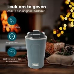 LaCardia Koffiebeker To Go Premium Blauw – Thermosbeker – Theebeker – 380ML – Herbruikbaar -Keukenserie Winkel 1200x1200 17