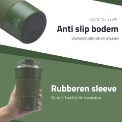 GOAT Outdoor RVS Koffiebeker To Go - Thermosbeker - Theebeker - Reisbeker - Lekvrij - 380ml - Groen 12 GOAT Outdoor RVS Koffiebeker To Go - Thermosbeker - Theebeker - Reisbeker - Lekvrij - 380ml - Groen -Keukenserie Winkel 1200x1200 179