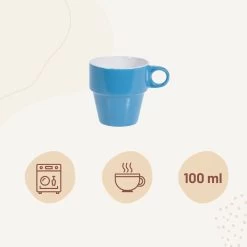 Orange85 Koffiekopjes - Met Houder - Set Van 6 - Gekleurd - 300 Ml - Keramiek -Keukenserie Winkel 1200x1200 250