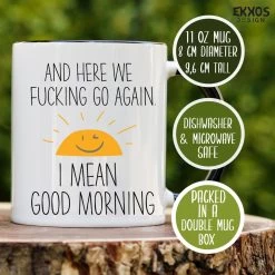 Goodmorning Mok - Mok Met Tekst - Grappige Mok - Verjaardag Cadeau - Cadeau Voor Man - Cadeau Voor Vrouw - Cadeau Voor Haar - Cadeau Voor Hem - Grappige Cadeau - Thee Glazen - Valentijn Cadeautjes - Koffiekopjes -Keukenserie Winkel 1200x1200 318