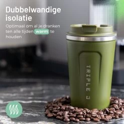 Triple J® Koffiebeker To Go - Thermosbeker - BPA & Lekvrij - 380ml - Groen 16 Triple J® Koffiebeker To Go - Thermosbeker - BPA & Lekvrij - 380ml - Groen -Keukenserie Winkel 1200x1200 33