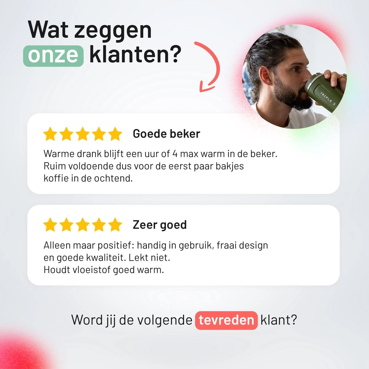 Triple J® Koffiebeker To Go - Thermosbeker - BPA & Lekvrij - 380ml - Groen 12 Triple J® Koffiebeker To Go - Thermosbeker - BPA & Lekvrij - 380ml - Groen - Afbeelding 10