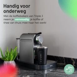 Triple J® Koffiebeker To Go - Thermosbeker - BPA & Lekvrij - 380ml - Zwart -Keukenserie Winkel 1200x1200 393