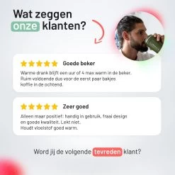 Triple J® Koffiebeker To Go - Thermosbeker - BPA & Lekvrij - 380ml - Zwart -Keukenserie Winkel 1200x1200 397