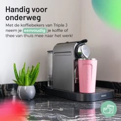 Triple J® Koffiebeker To Go - Thermosbeker - BPA & Lekvrij - 510ml - Roze -Keukenserie Winkel 1200x1200 414