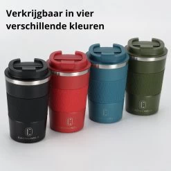 Castagnola Design RVS Koffiebeker To Go - Blauw - 380ml - Thermosbeker - Theebeker -Keukenserie Winkel 1200x1200 460