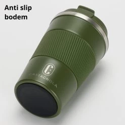 Castagnola Design RVS Koffiebeker To Go - Groen - 380ml - Thermosbeker - Theebeker -Keukenserie Winkel 1200x1200 464